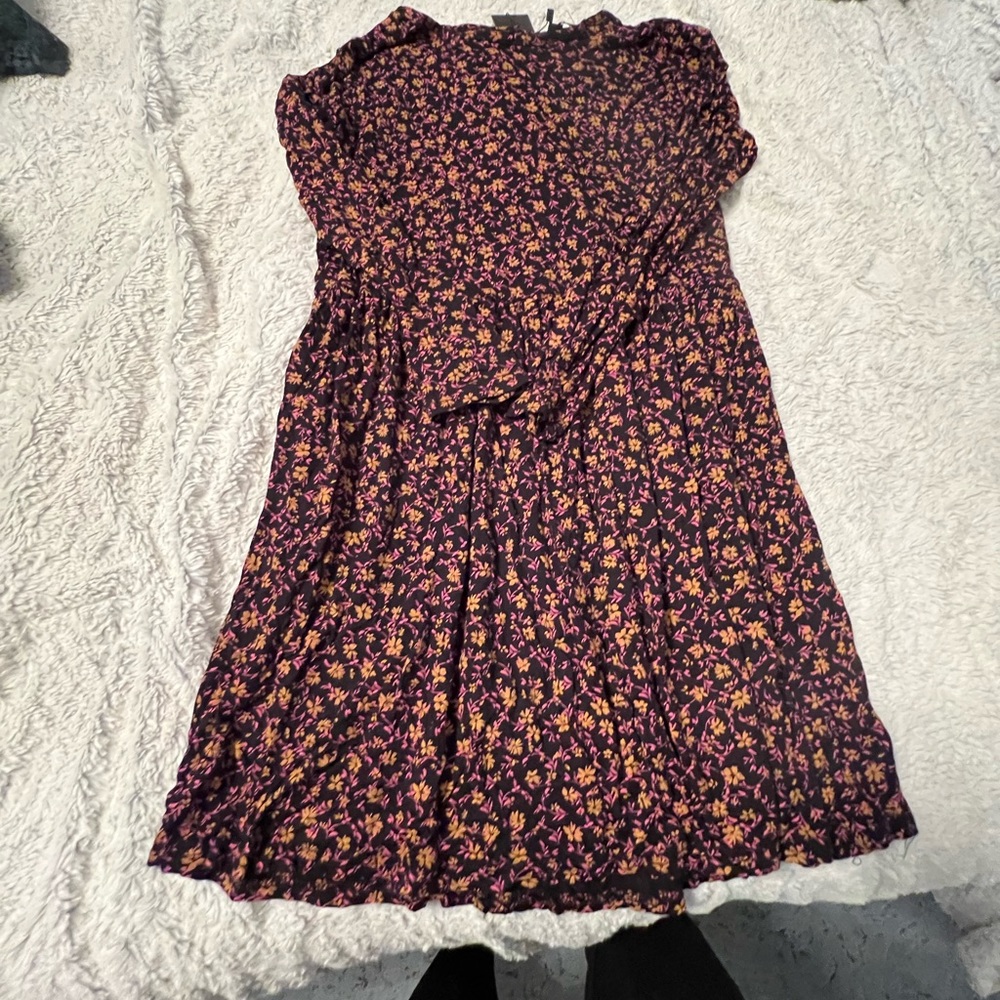 Wednesday’s Girl babydoll dress long sleeves